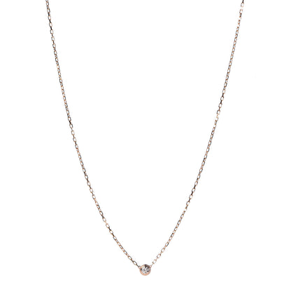 Cartier 18K Pink Gold Diamond SM D'Amour Pendant Necklace 1 of 6