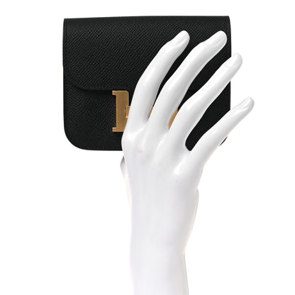 Hermes Epsom Constance Slim Wallet Black 2 of 10
