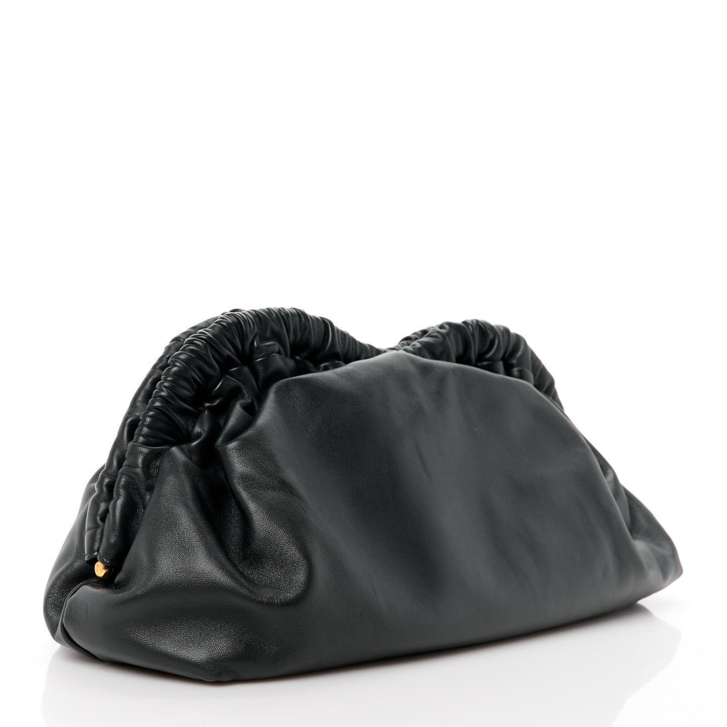 Lambskin Cloud Clutch Black Flamma