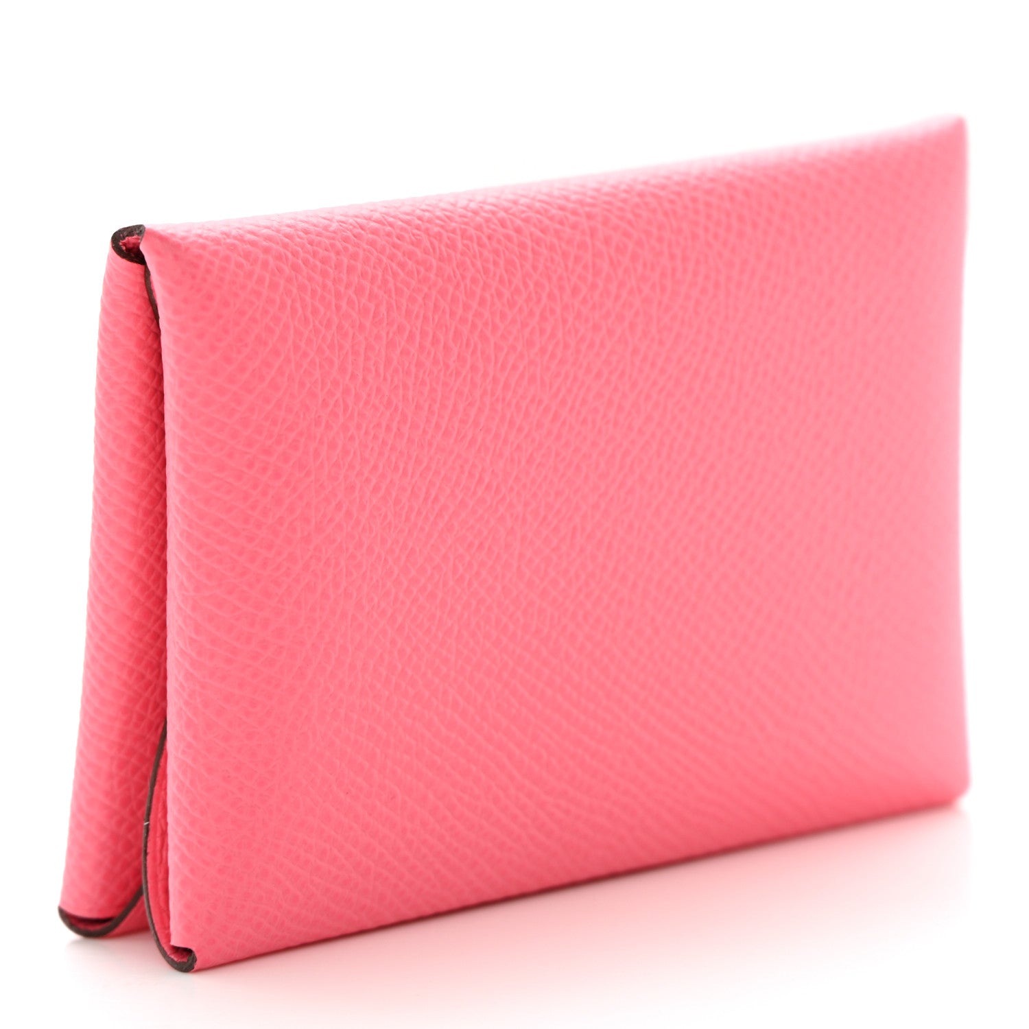 Hermes Epsom Calvi Duo Card Case Rose Azalee 3 of 8