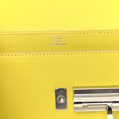 Hermes Chevre Mysore Mini Verrou Chaine Bag Lime 5 of 10