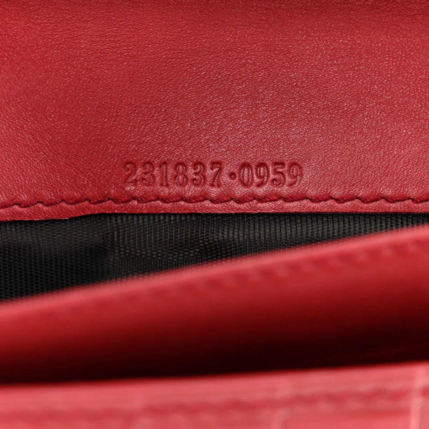 Gucci Guccissima Continental Wallet Red 10 of 13