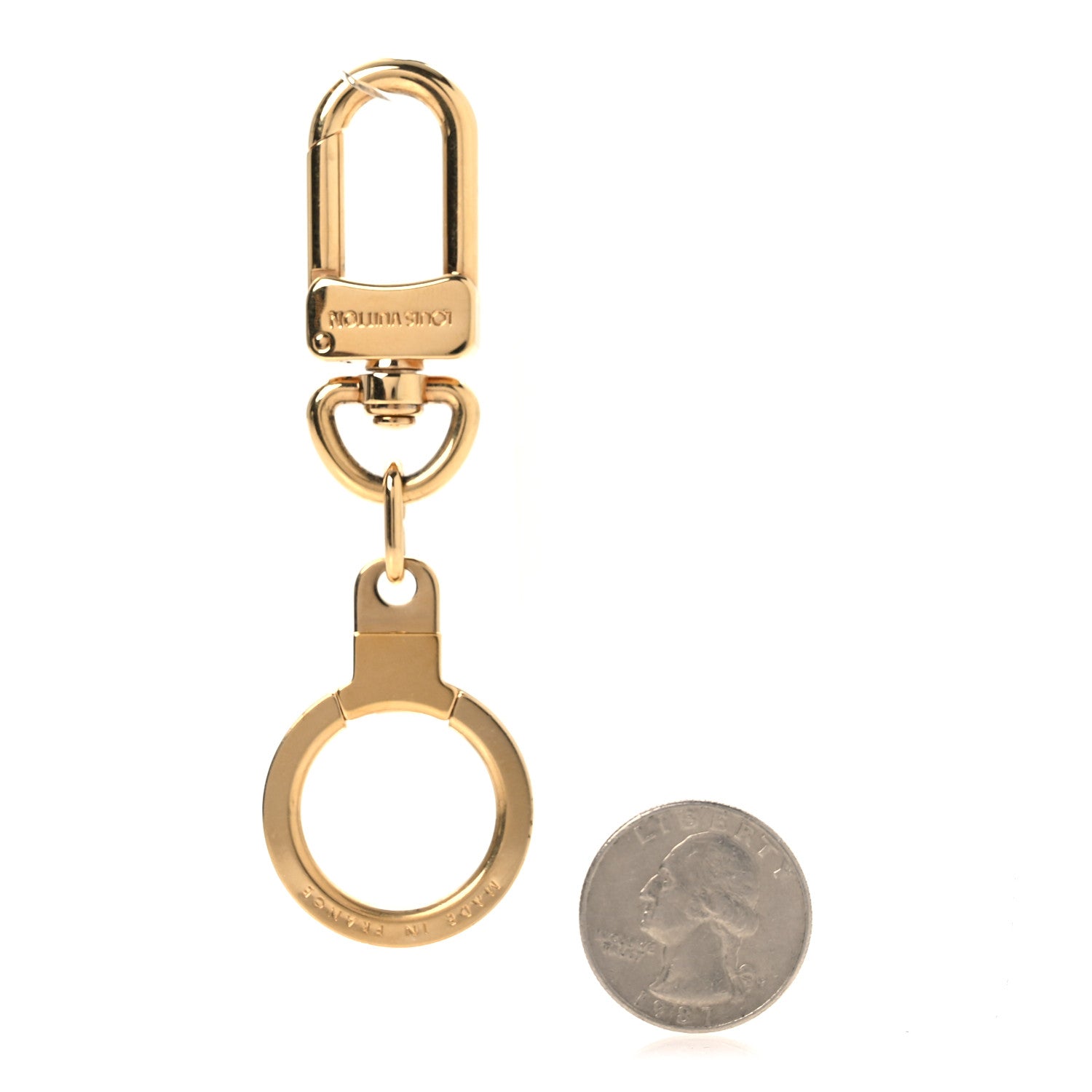 Louis Vuitton Pochette Extender Key Ring Gold 2 of 3