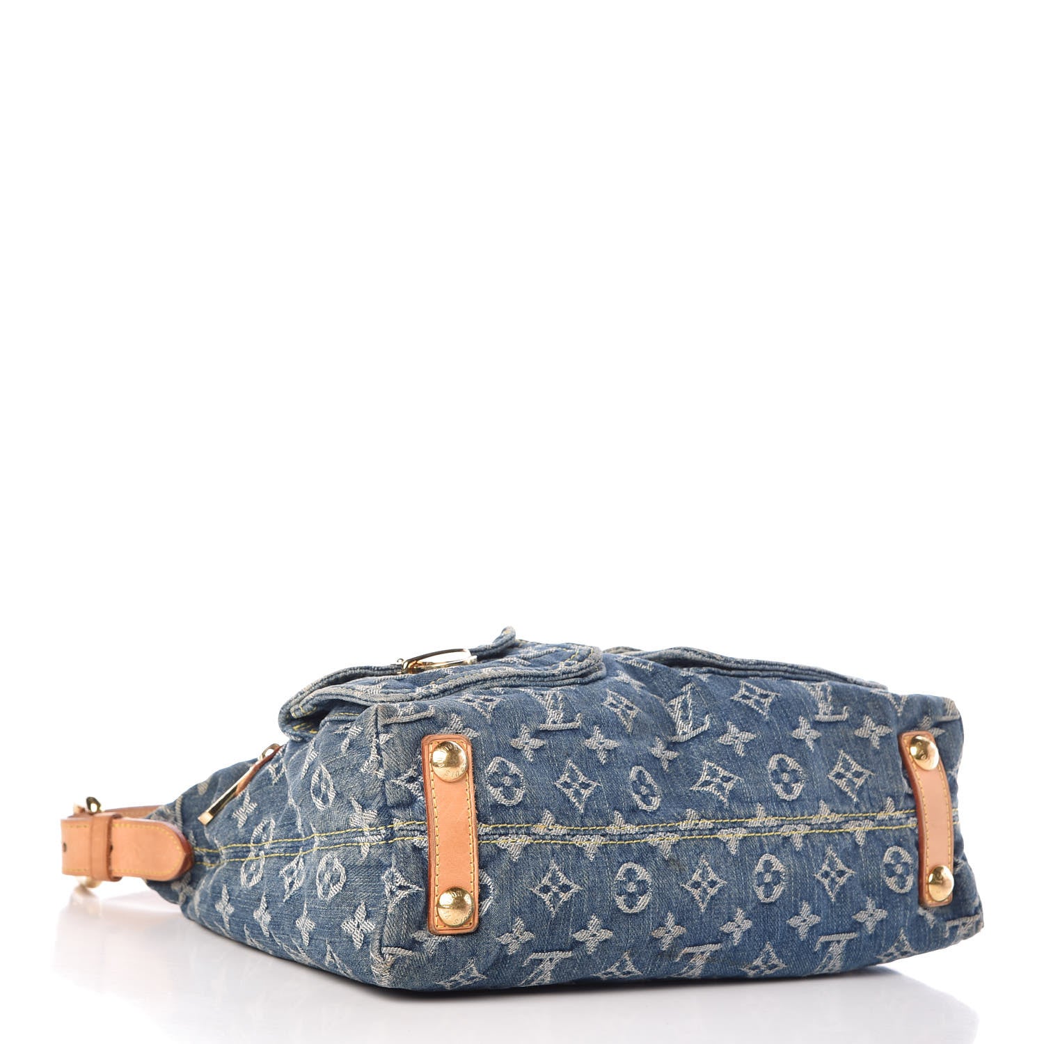 Louis Vuitton Monogram Denim Baggy PM Blue 4 of 17