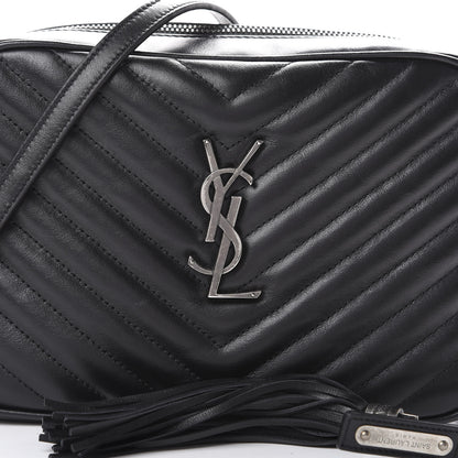 Saint Laurent Calfskin Matelasse Monogram Lou Camera Bag Black 9 of 9