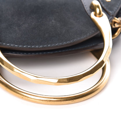 Chloe Goatskin Suede Small Pixie Bag Silver Blue 10 of 11