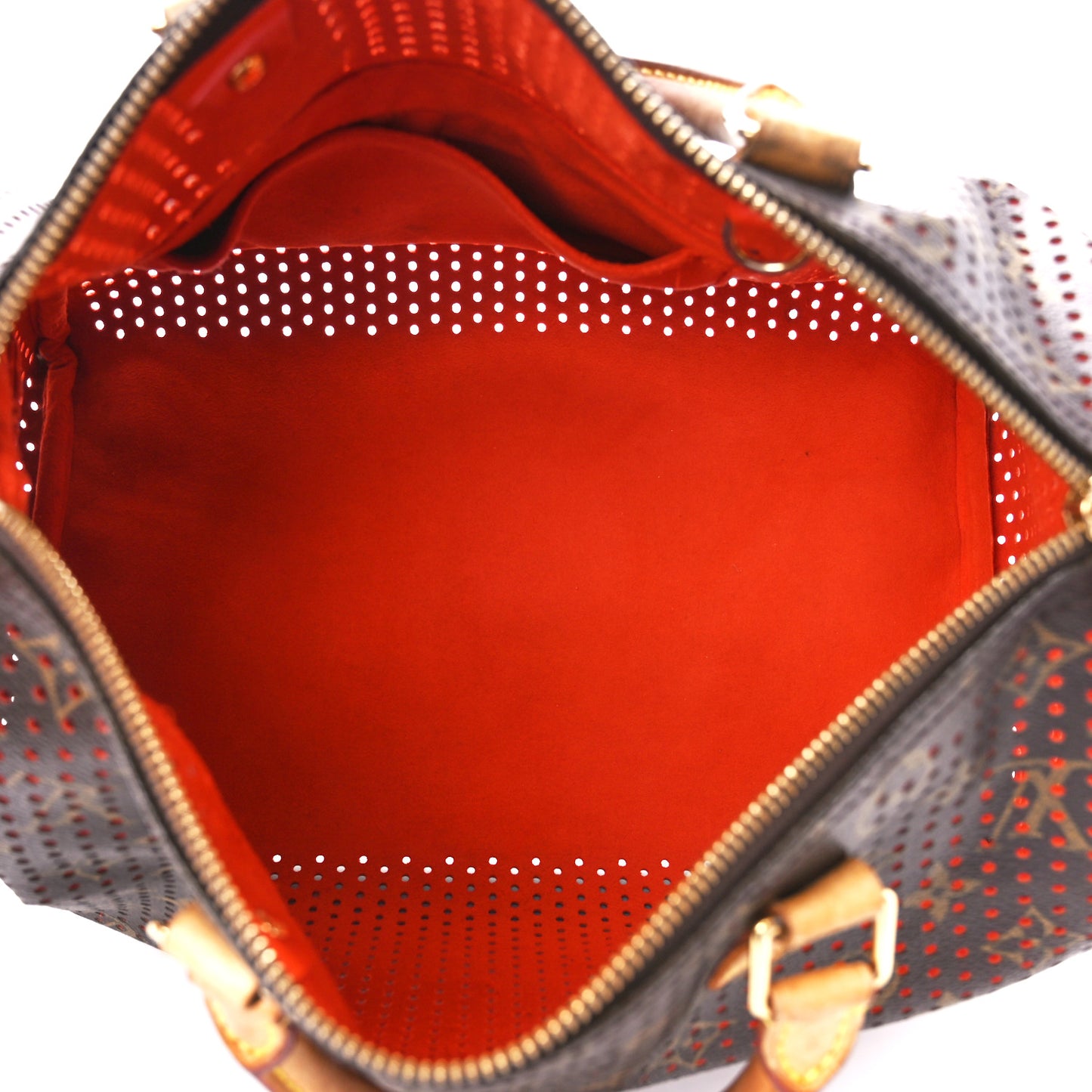 Monogram Perforated Speedy 30 Orange