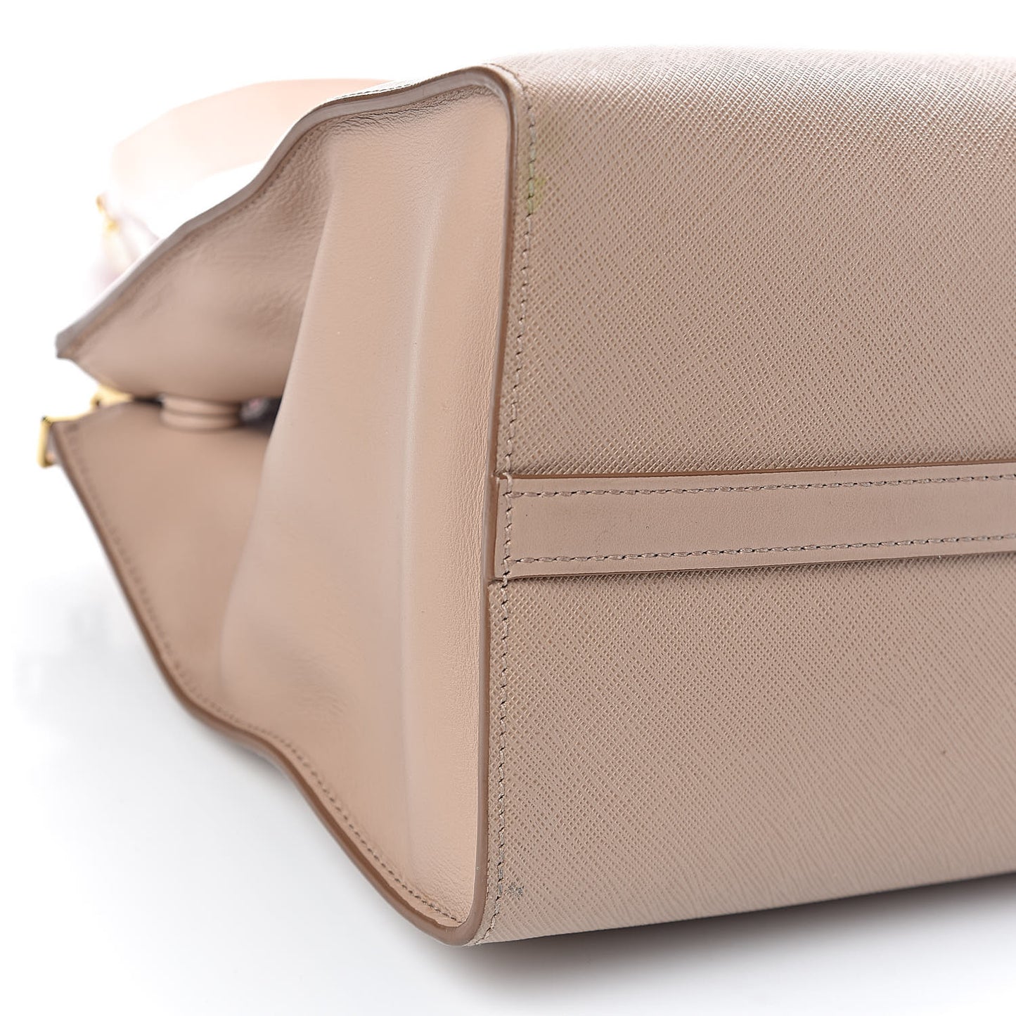 Saffiano City Calfskin Greche Medium Paradigme Bag Cammeo Begonia