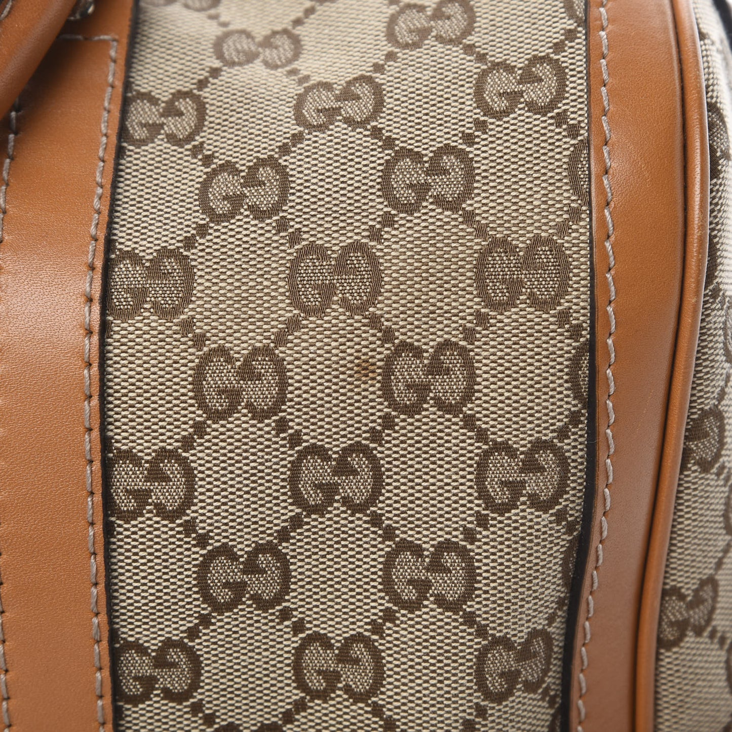 Monogram Vintage Web Medium Boston Tobacco
