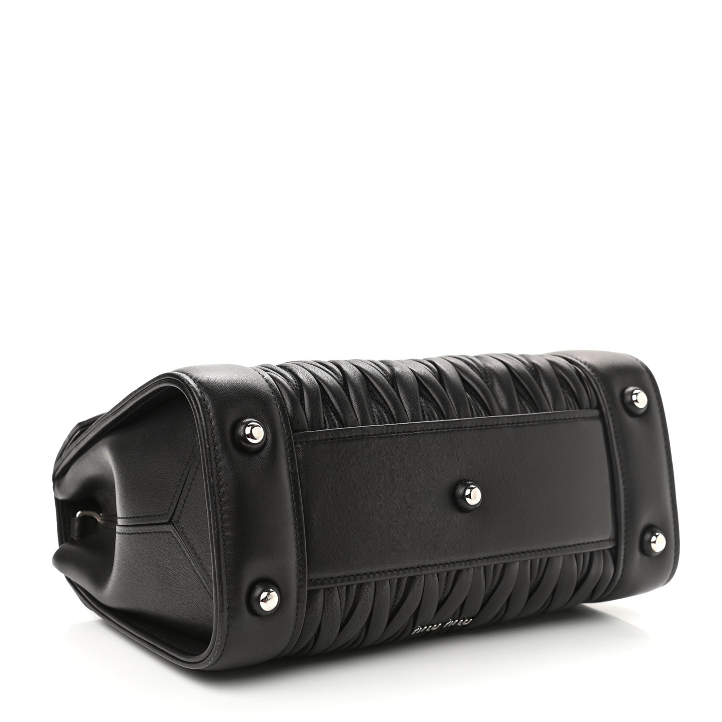 Nappa Matelasse Top Handle Tote Black