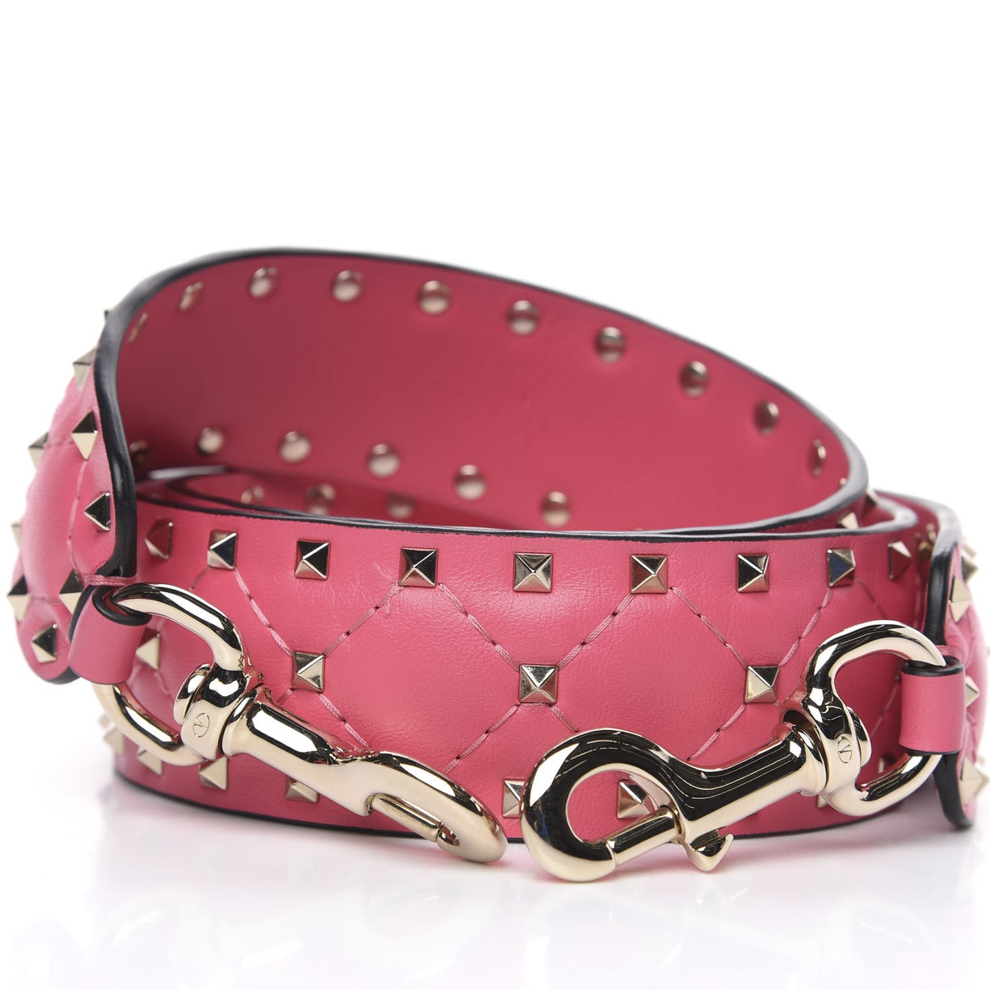 Lambskin Rockstud Spike Shoulder Strap Lipstick
