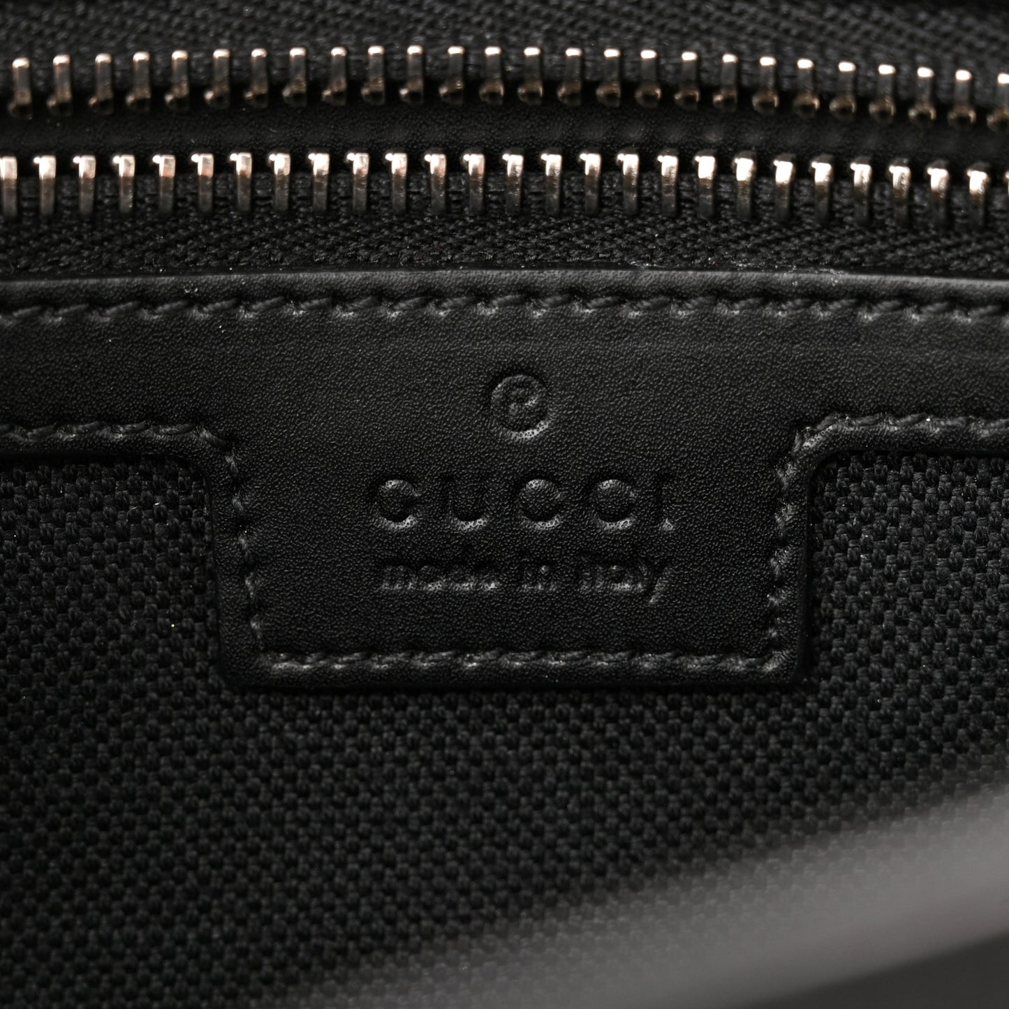 Soft GG Supreme Monogram Web Belt Bag Black Grey