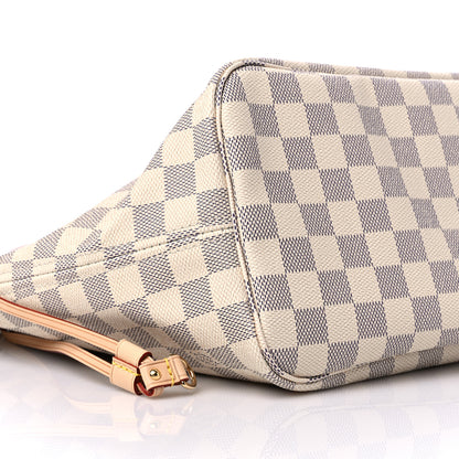 Louis Vuitton Damier Azur Neo Neverfull MM Rose Ballerine 6 of 7