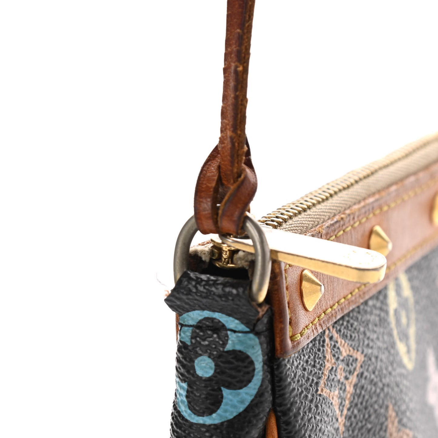 Monogram Multicolor Pochette Accessories Black