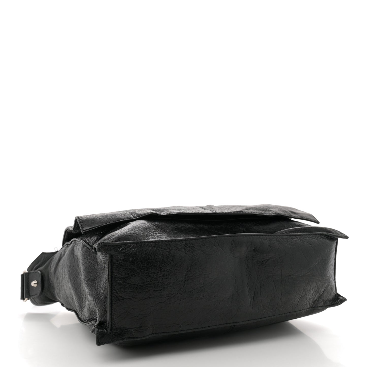 Agneau Arena Foldover Messenger Black