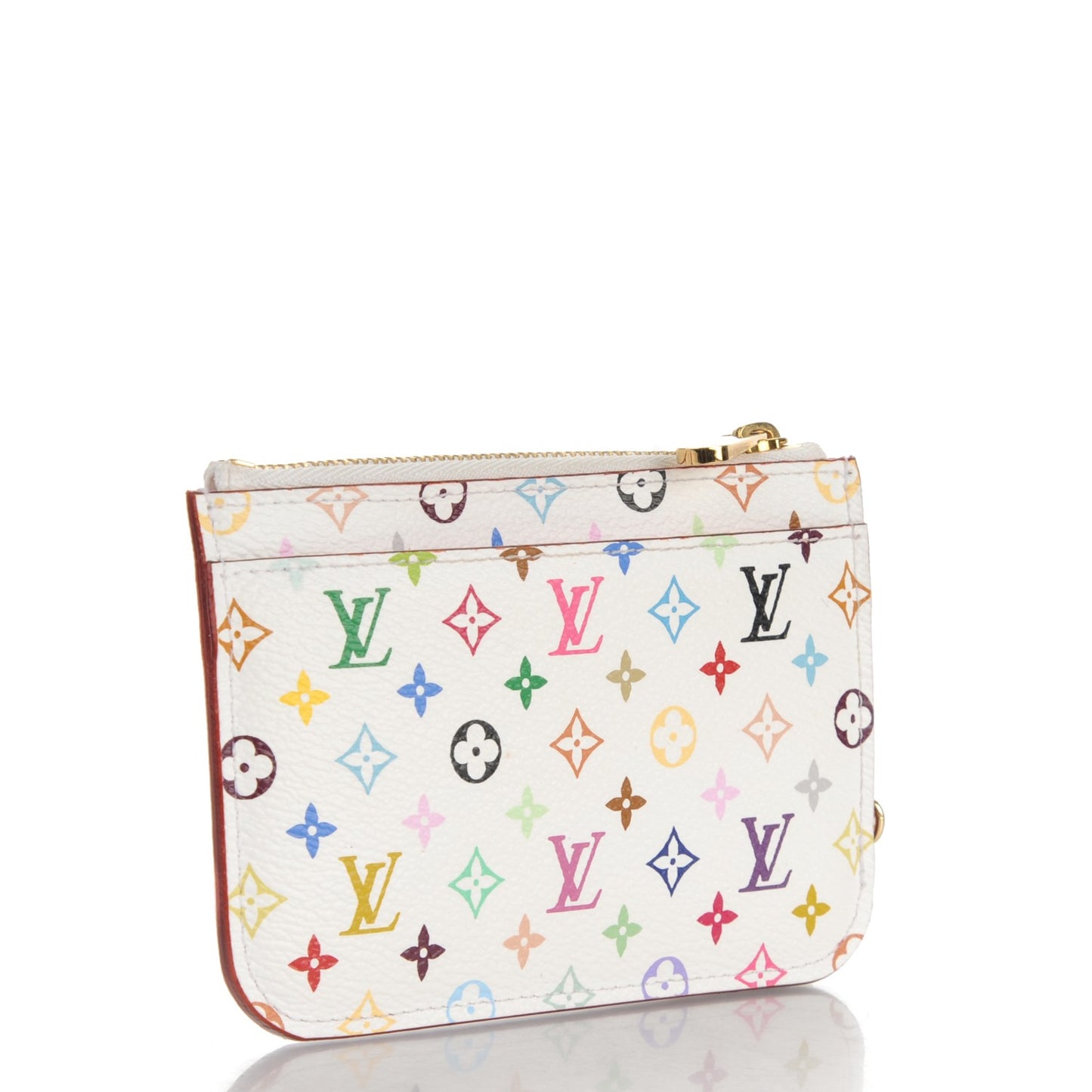 Monogram Multicolor Key Pouch White Litchi