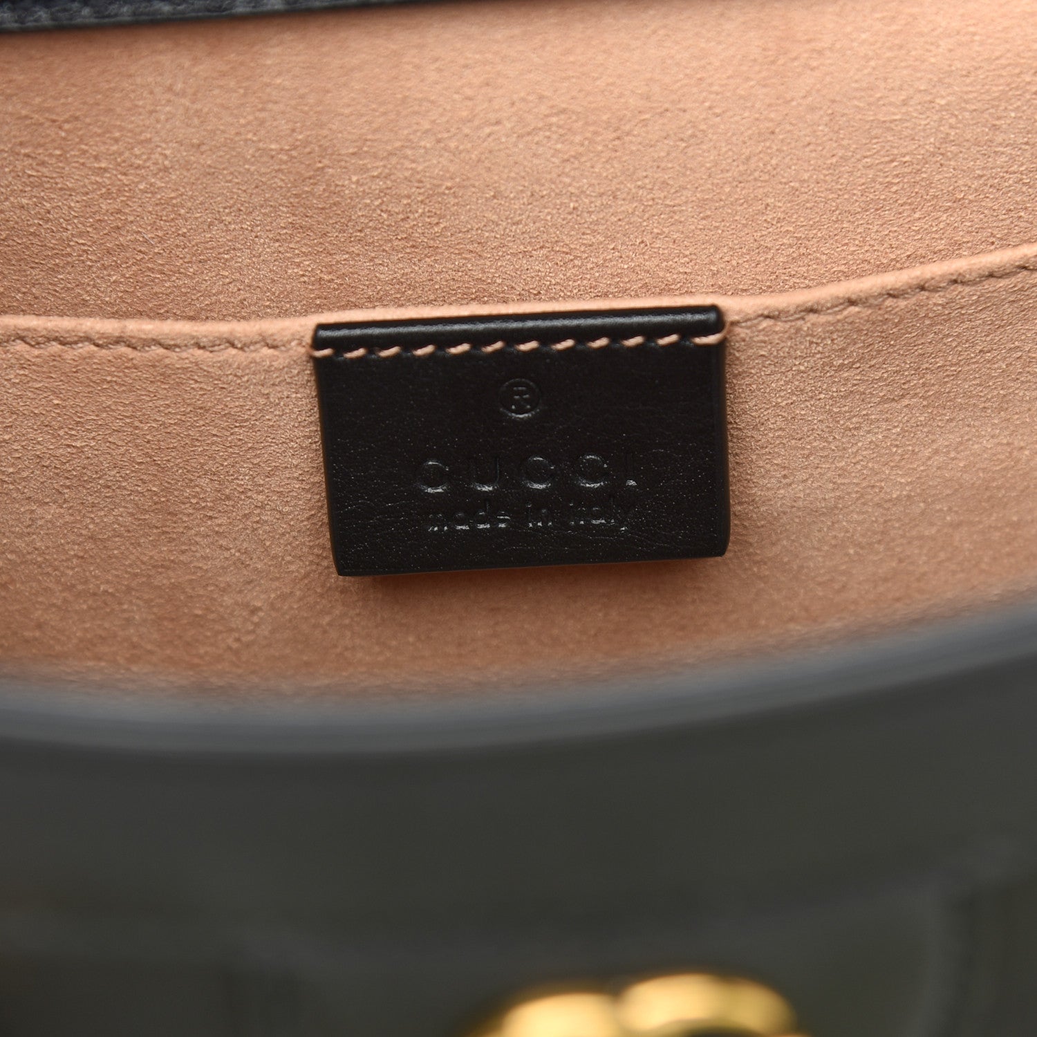 Gucci Calfskin Small Diana Tote Bag Black Yellow Fluo 6 of 14