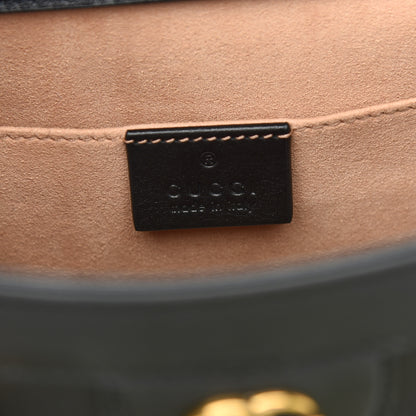 Gucci Calfskin Small Diana Tote Bag Black Yellow Fluo 6 of 14