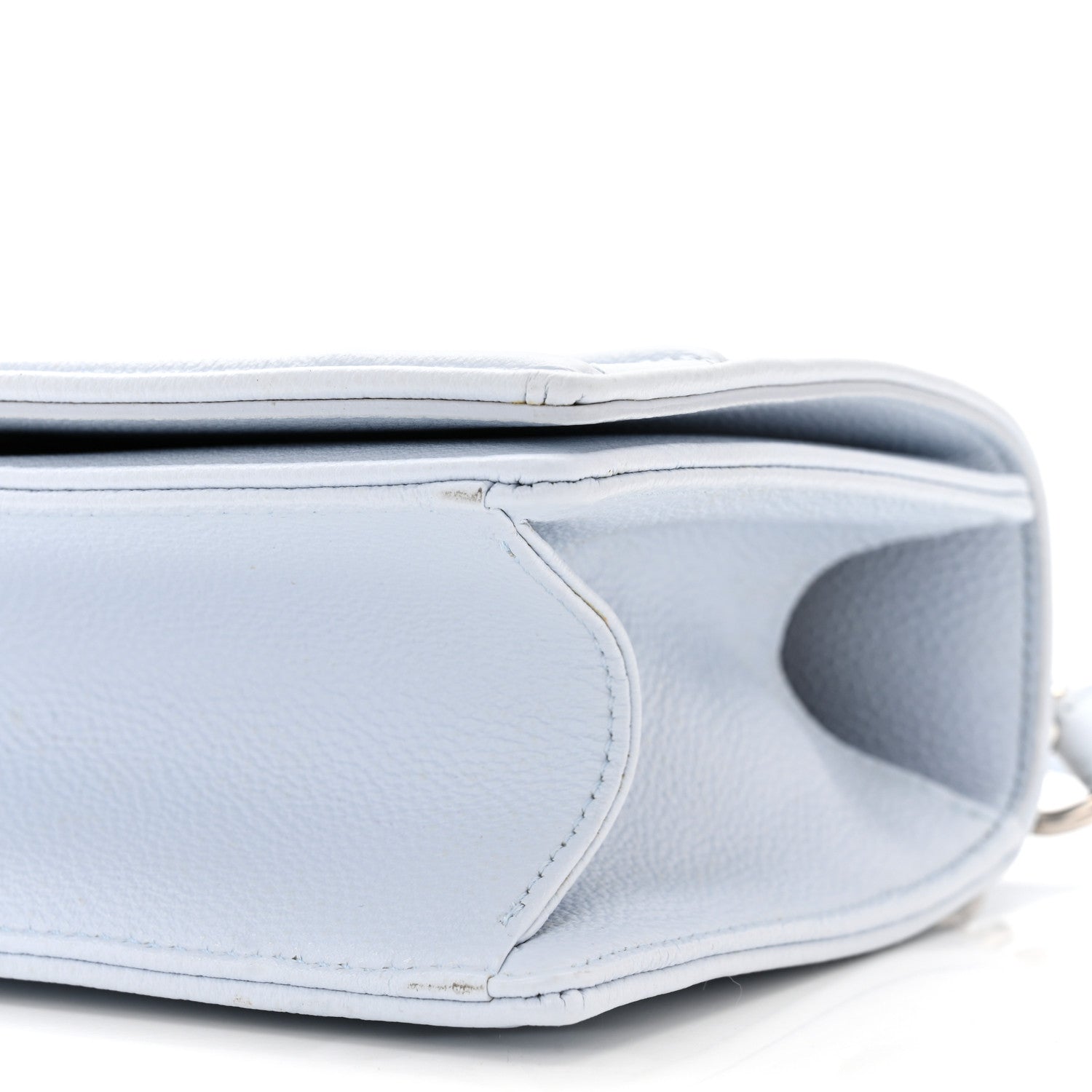 Christian Dior Grained Calfskin Small Diorama Flap Bag Sky Light 10 of 10