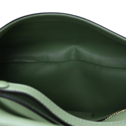Gucci Roxy Calfskin Blondie Chain Shoulder Flap Bag Salamander Green 5 of 12