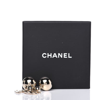 Chanel Metal CC Drop Earrings Gold 5 of 5