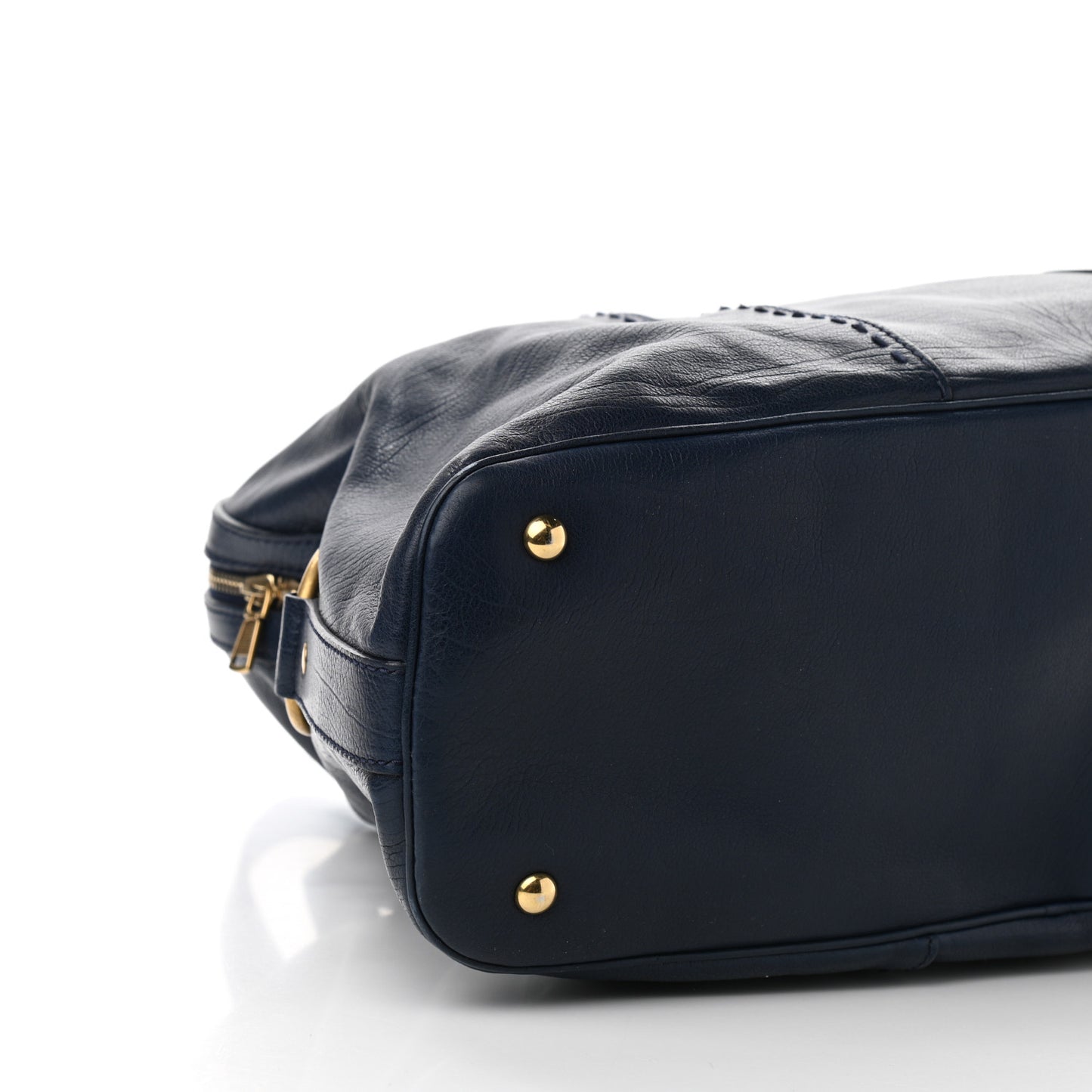 Calfskin Oversized Muse Dark Blue