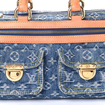 Louis Vuitton Monogram Denim Neo Speedy Blue 7 of 9