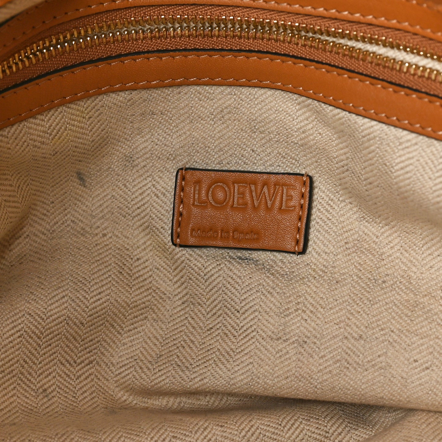 Calfskin Large Flamenco Knot Bag Warm Desert