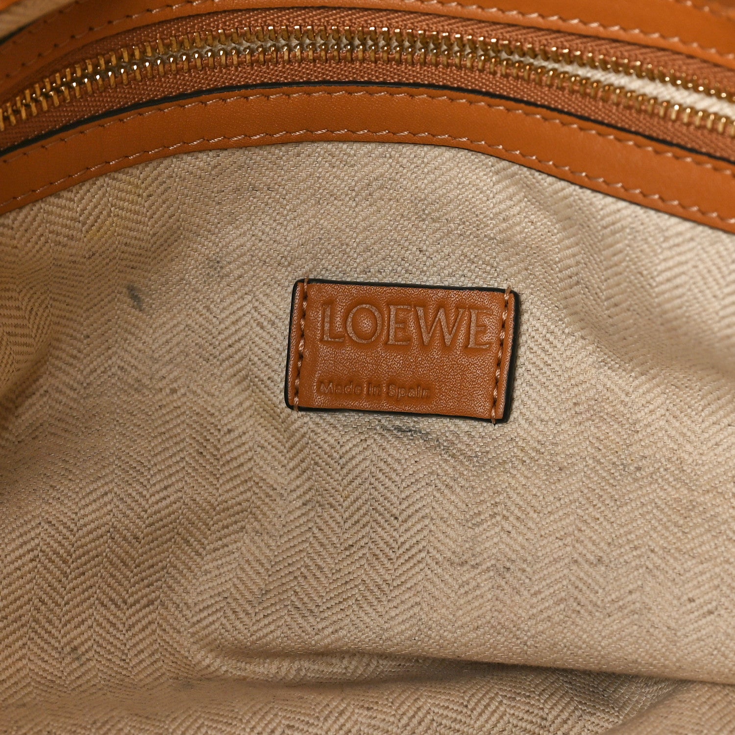 Loewe Calfskin Large Flamenco Knot Bag Warm Desert 6 of 10