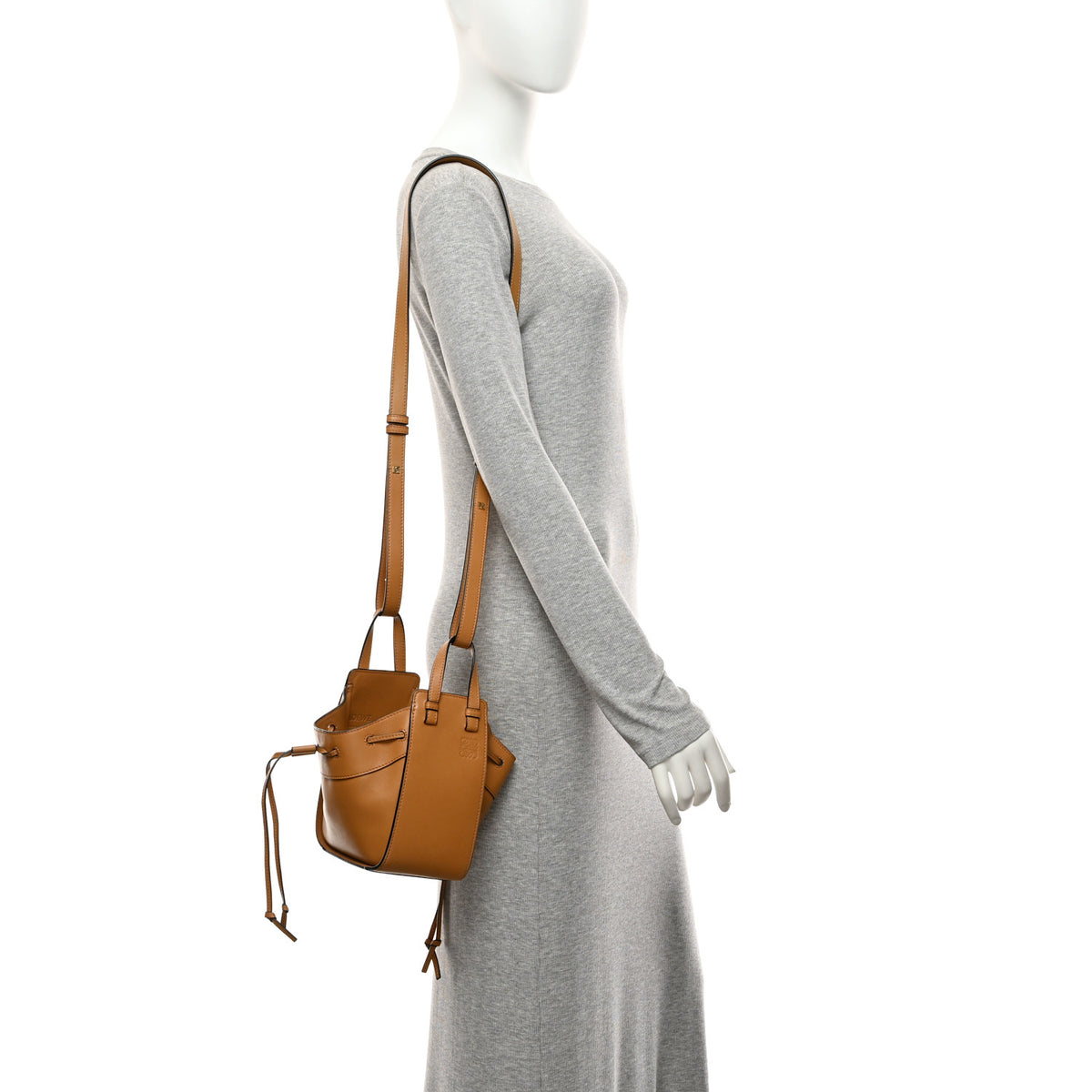 Loewe Calfskin Mini Hammock Shoulder Bag Tan 2 of 10