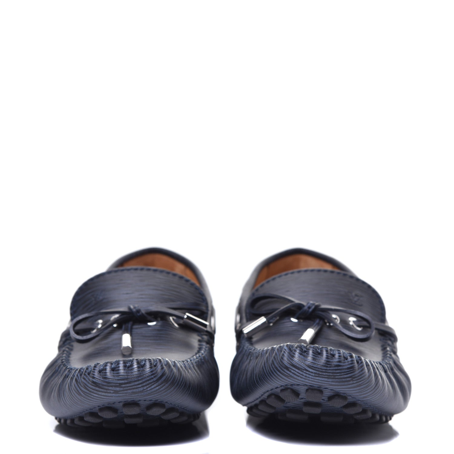 Louis Vuitton Epi Arizona Car Shoe Moccasin Loafers 9 Blue 2 of 9