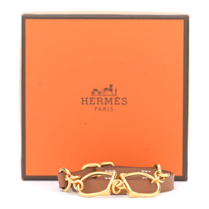 Hermes Swift Etrier Double Tour Bracelet T2 Gold 7 of 7