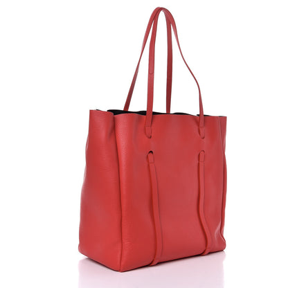 Balenciaga Veau Baltimore Double Sided Small Everyday Tote Rouge Vermeil Black 4 of 8