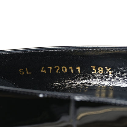 Saint Laurent Patent Opyum 110 Pumps 38.5 Black Gold 9 of 10