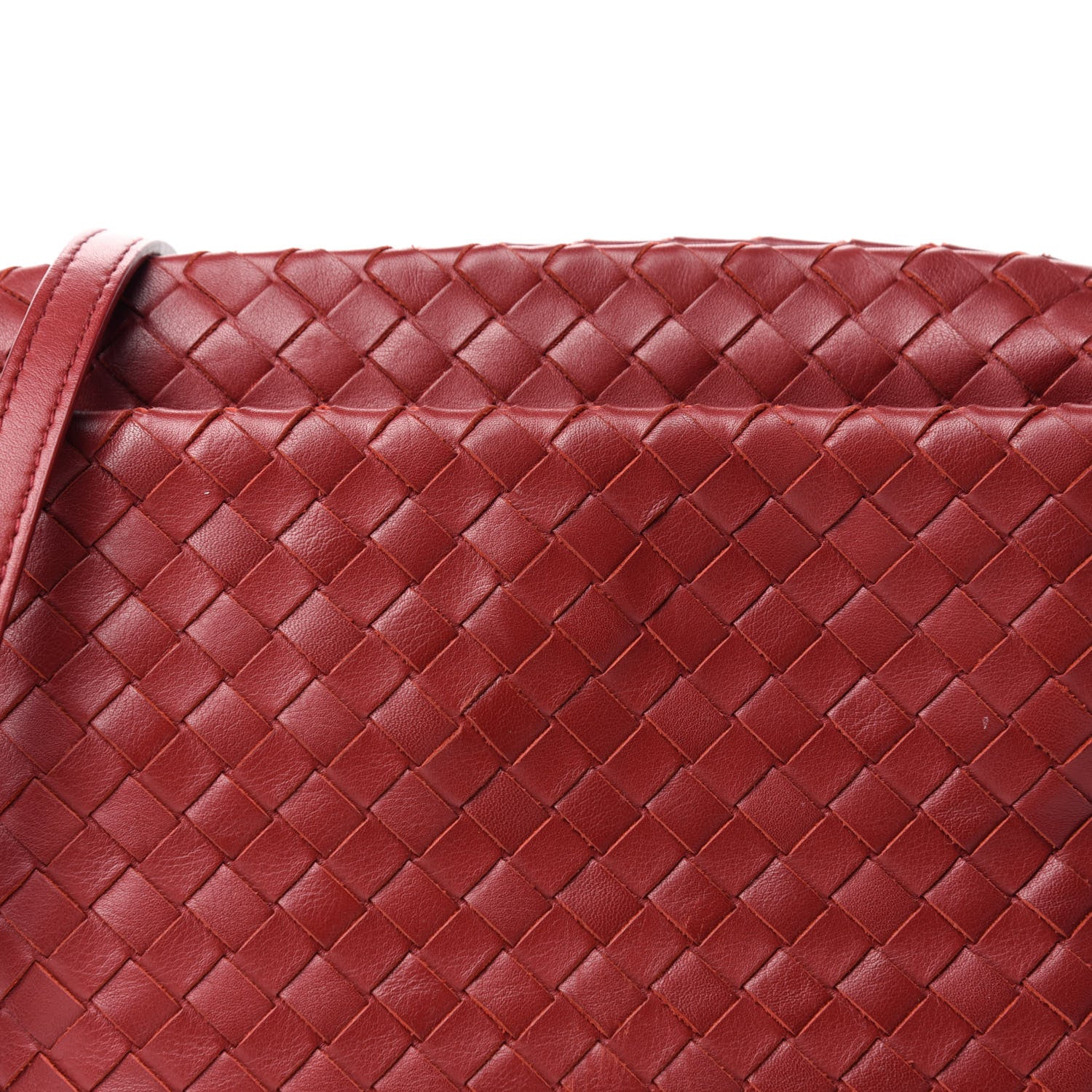 Bottega Veneta Nappa Intrecciato Small Camera Bag Red 11 of 11