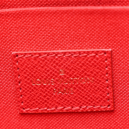 Louis Vuitton Damier Ebene Pochette Felicie Chain Wallet 9 of 13