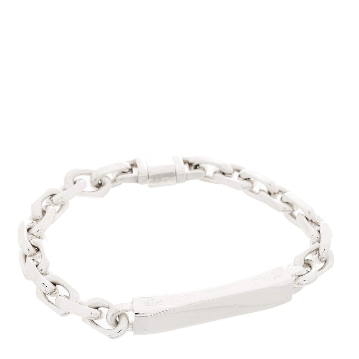 Sterling Silver 1837 Makers ID Chain Bracelet