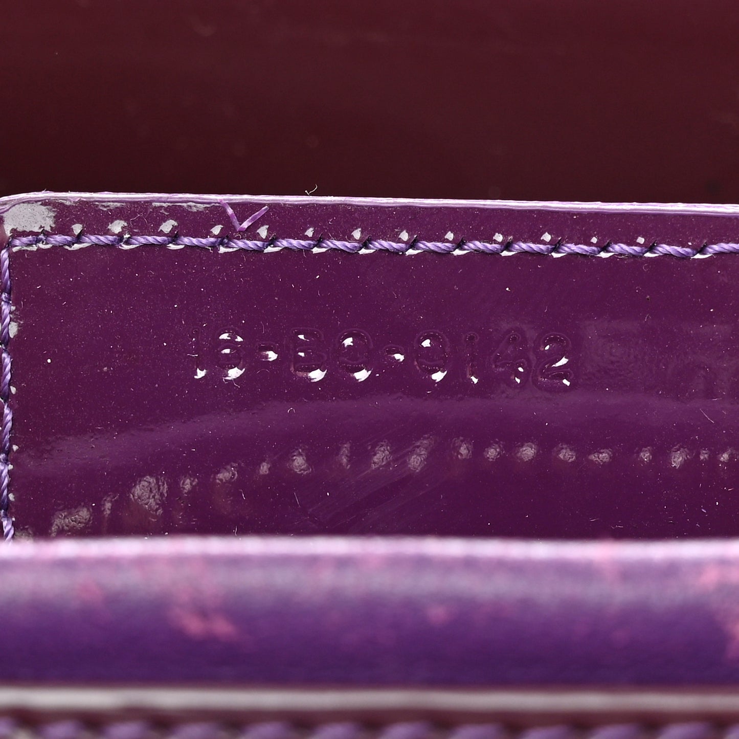 Patent Cannage Medium Lady Dior Purple
