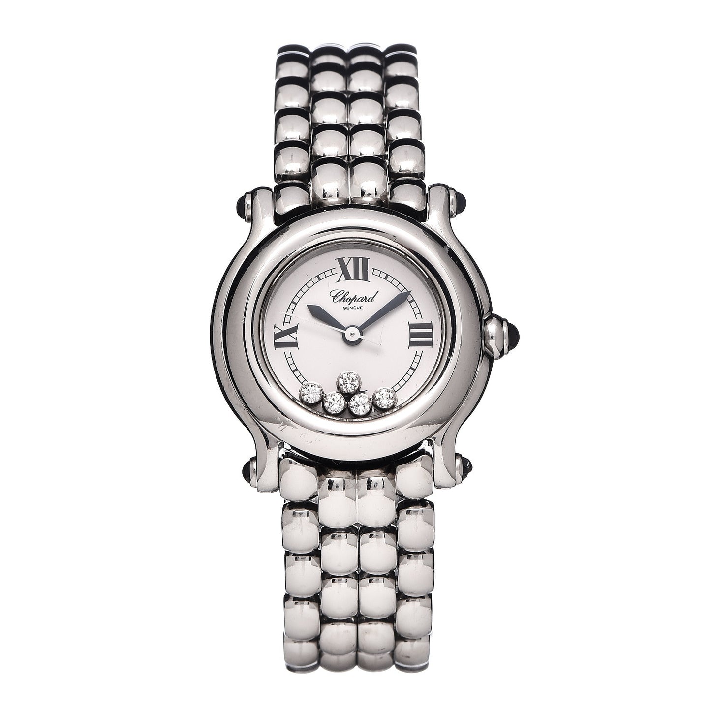 Stainless Steel 5 Diamond 26mm Happy Sport Quartz Watch
