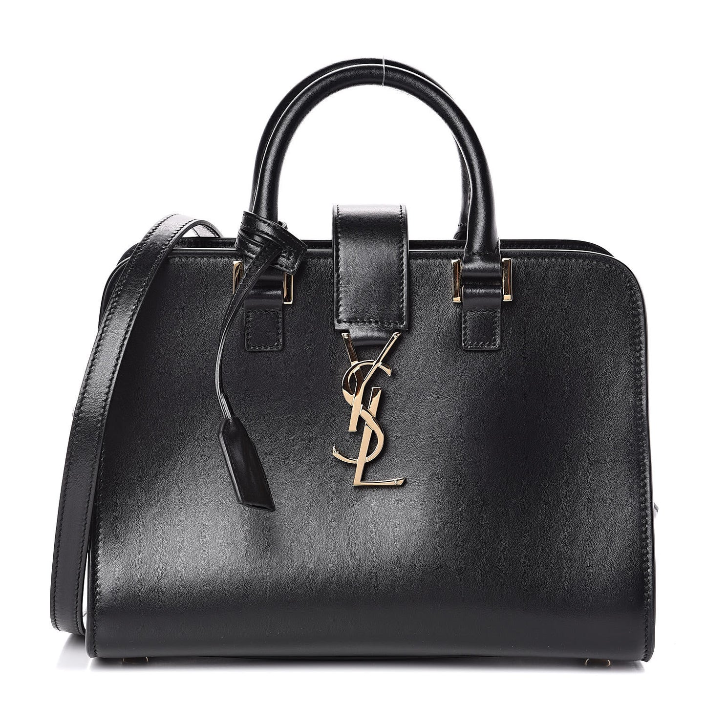Calfskin Monogram Baby Cabas Black