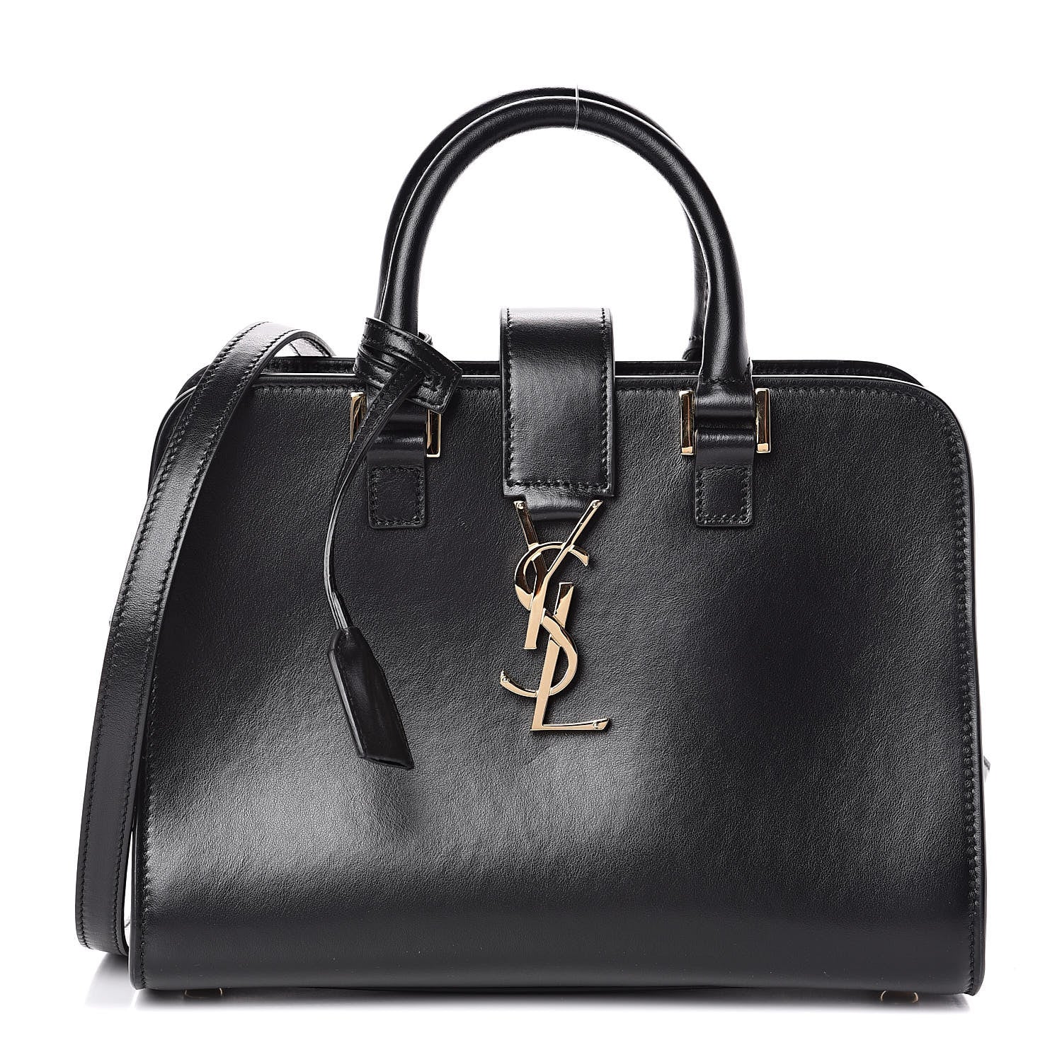 Saint Laurent Calfskin Monogram Baby Cabas Black 1 of 8
