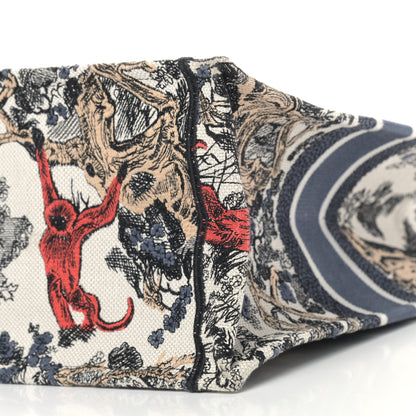 Christian Dior Canvas Embroidered Large Dioriviera Toile De Jouy Book Tote Multicolor 9 of 12