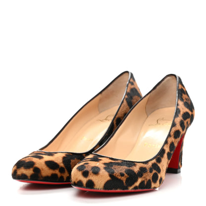 Christian Louboutin Pony Hair Luxor Mistica 60 Pumps 36.5 Leopard 3 of 9