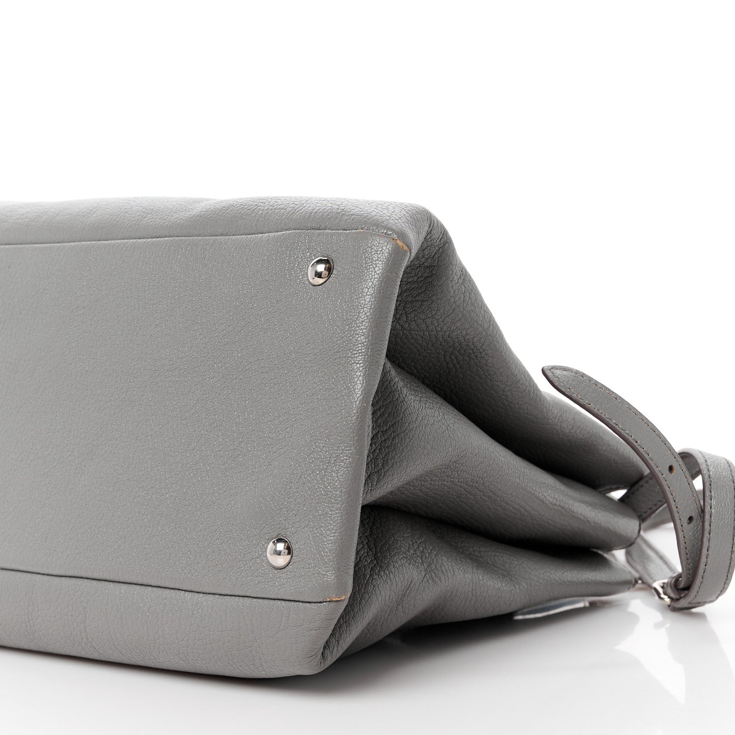 Goatskin Madras Top Handle Double Zip Tote Marmo