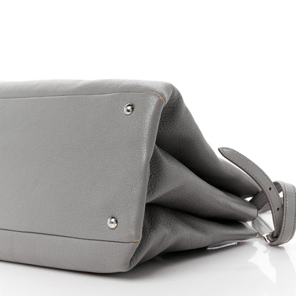 Miu Miu Goatskin Madras Top Handle Double Zip Tote Marmo 13 of 15