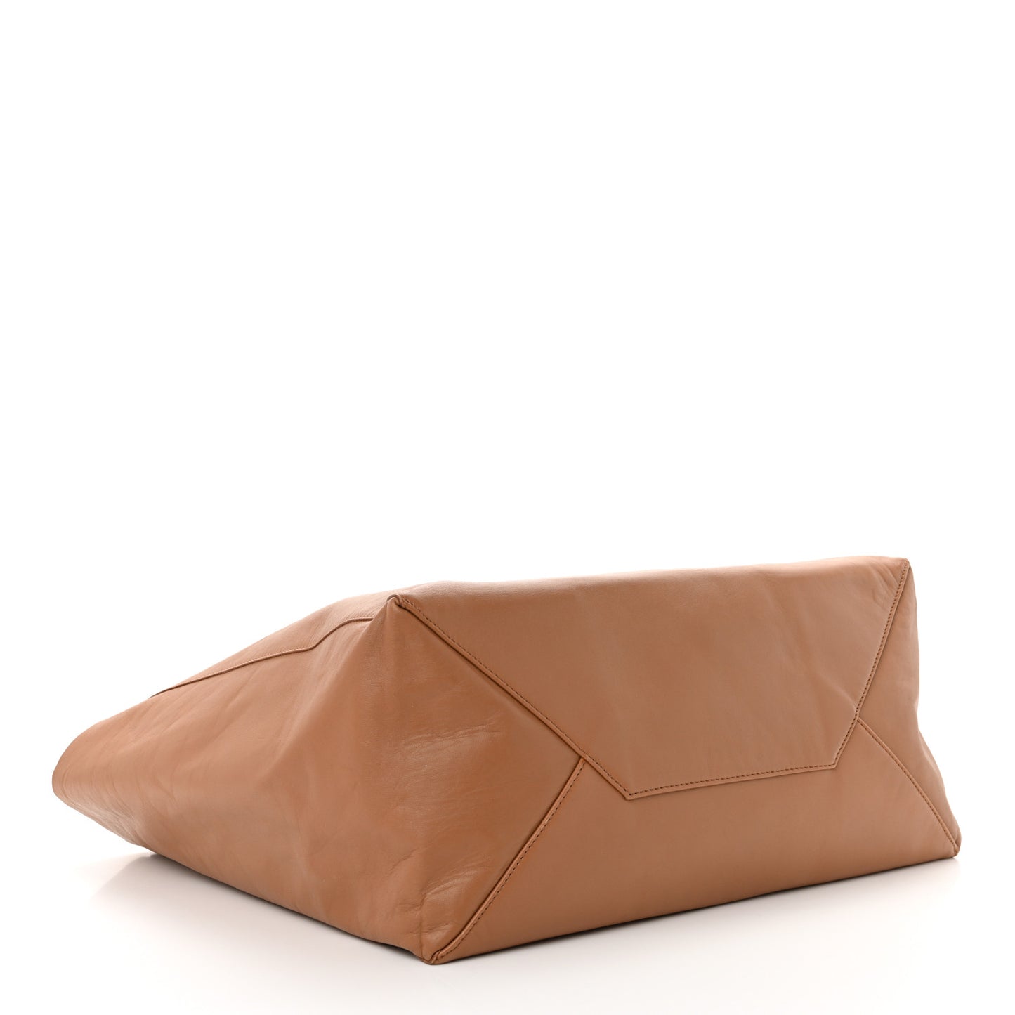 Lambskin Horizontal Cabas Camel