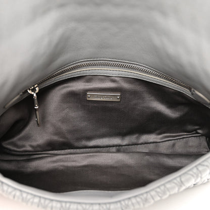 Miu Miu Nappa Matelasse Crystal Flap Clutch Grey 6 of 10