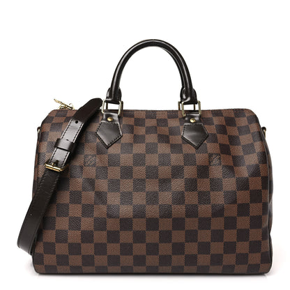 Louis Vuitton Damier Ebene Speedy Bandouliere 30 1 of 12