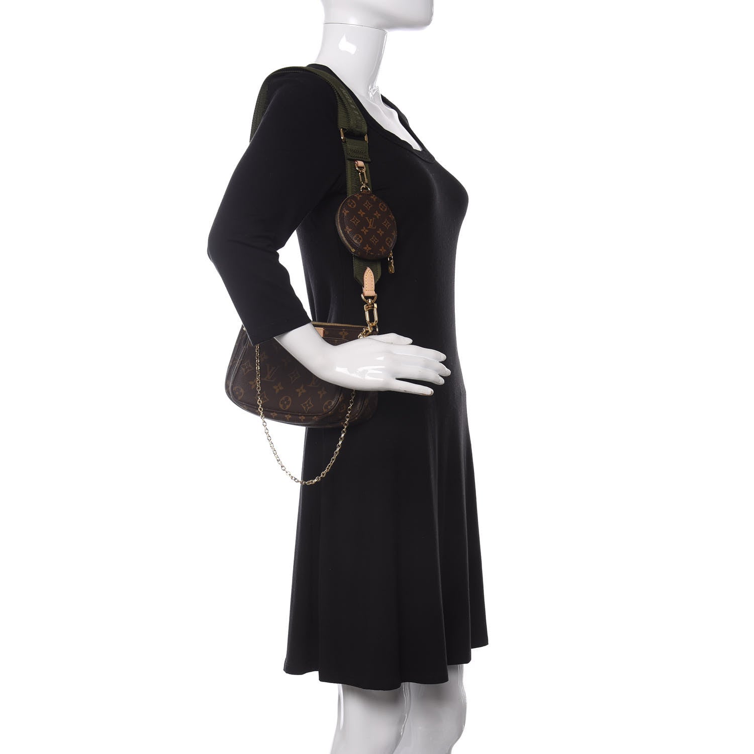 Louis Vuitton Monogram Multi Pochette Accessories Kaki 2 of 12