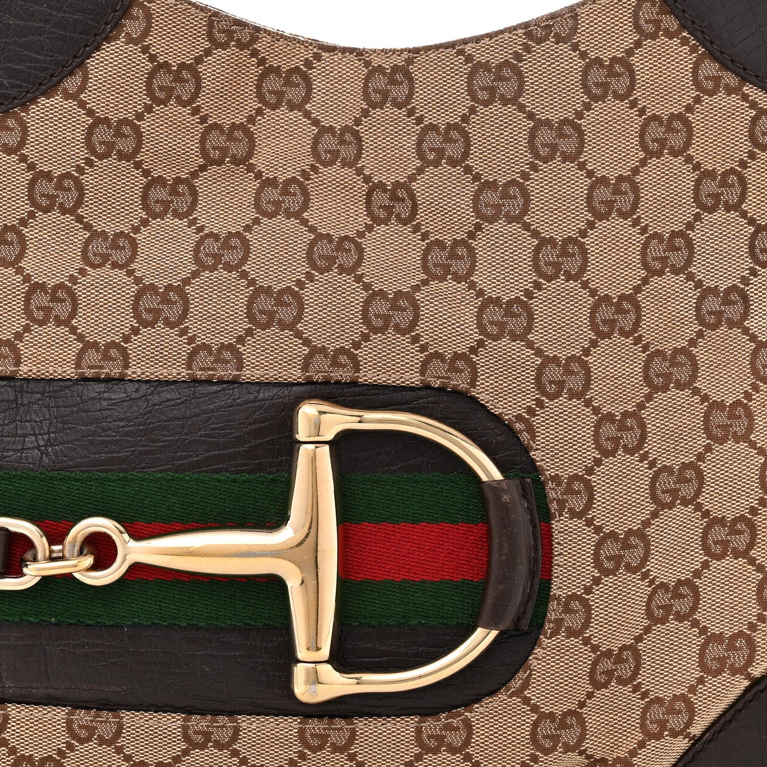 Gucci Monogram Hasler Hobo Dark Brown 8 of 14